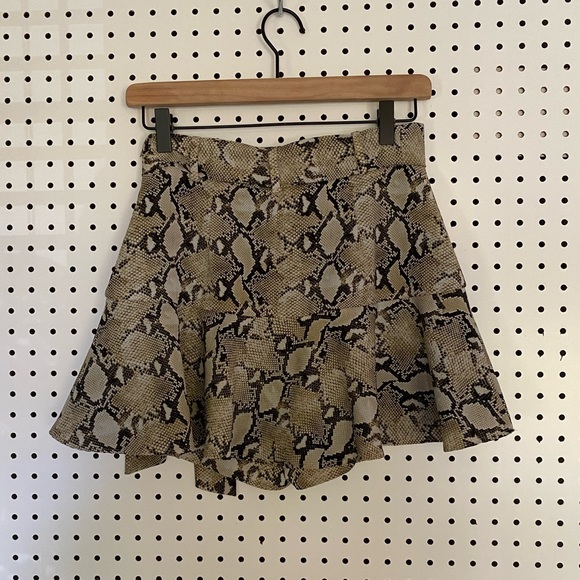 Zara Snake Print Skort Skirt - Picture 4 of 8